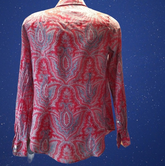 J. Crew Sz S Silk Button Down Shirt - Picture 2 of 5